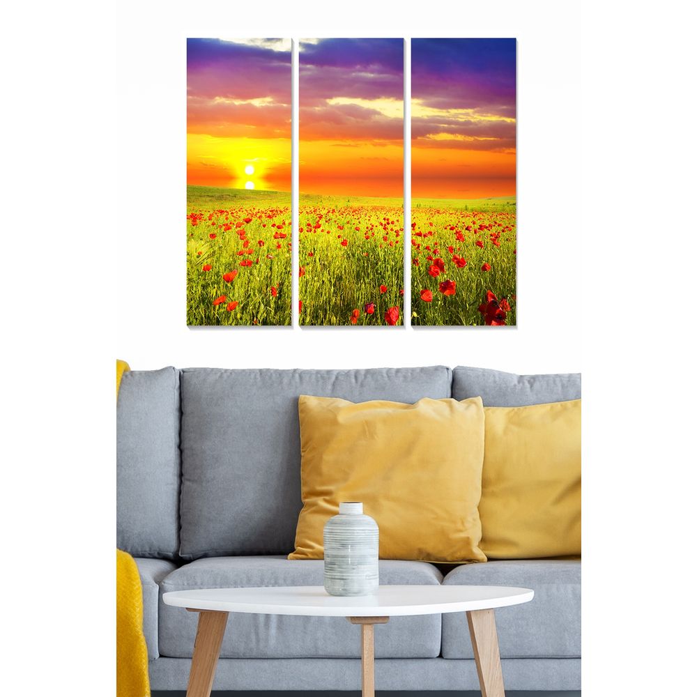 Dekorativna Slika od MDF-a u Više Boja (Set od 3 Komada) - MDF108571562 slika 1