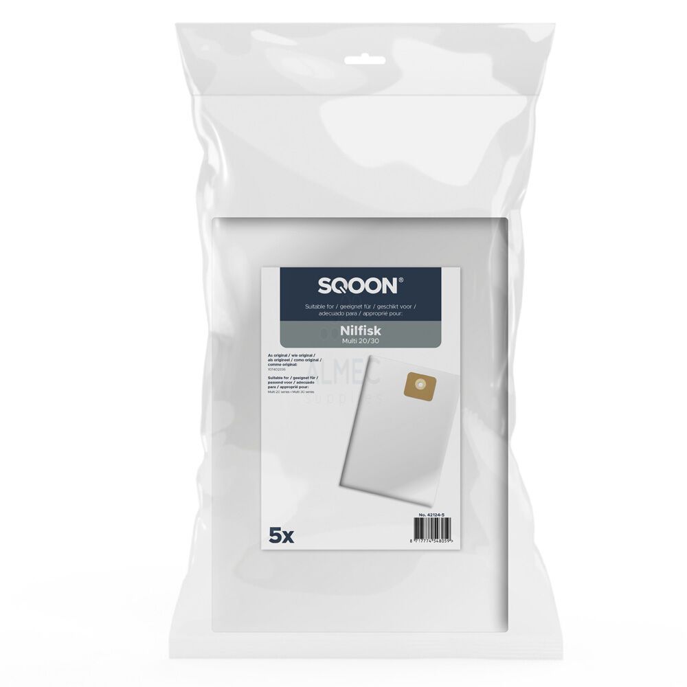 Sintetičke vrećice za Nilfisk Multi 20 / Multi 30 Inox (Sqoon 42124-5) slika 2