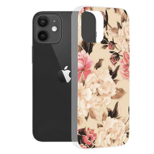 Techsuit Marble Series maska za iPhone 12 Mary Berry Nude slika 1