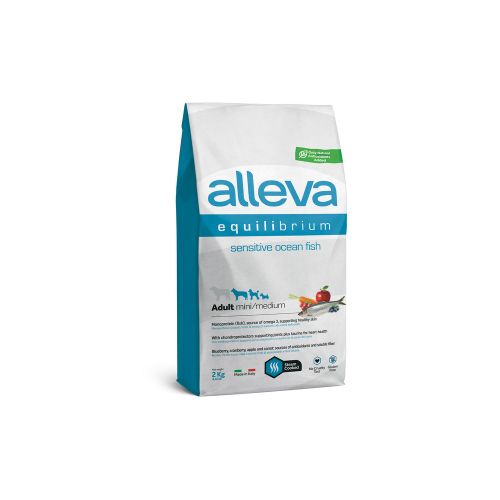 Alleva Equilibrium Dog Adult Sensitive Ocean Fish Mini/Medium 2 kg slika 1