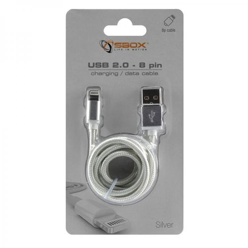 KABEL SBOX USB -> iPh.7 M/M 1,5M Blister Srebrni  slika 4