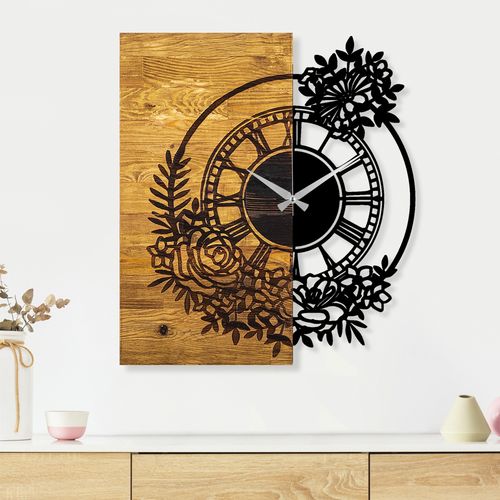 Wallity Ukrasni drveni zidni sat, Wooden Clock 14 slika 1