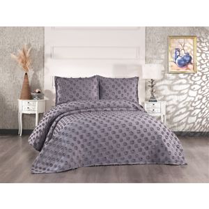 L'essential Maison Hayal - Anthracite Anthracite Double Bedspread Set