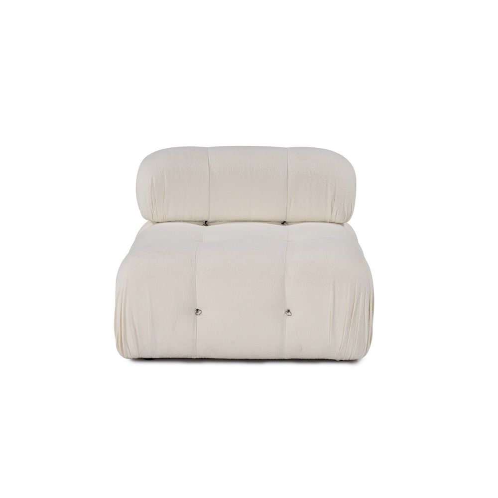 Bubble O1 - Bež Bijeli Sofa za Jednu Osobu slika 2