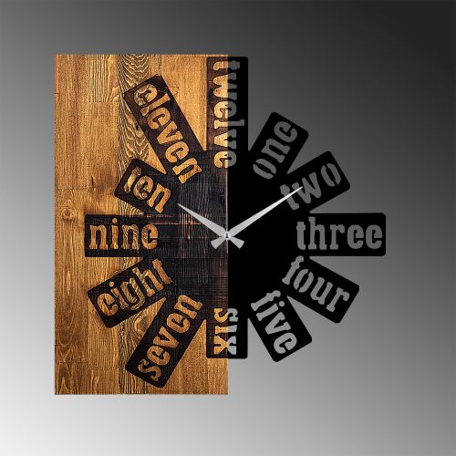 Wallity Ukrasni drveni zidni sat, Wooden Clock 40 slika 5