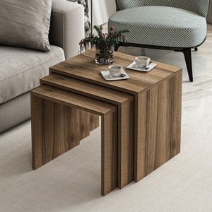 Woody Fashion Stol (3 komada), Alya - Walnut