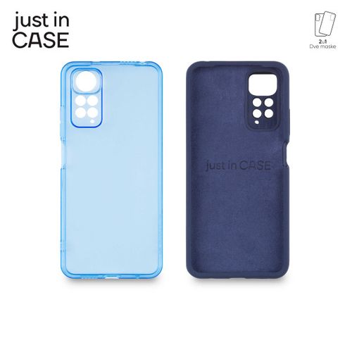 2u1 Extra case MIX paket PLAVI za Redmi Note 11 slika 2