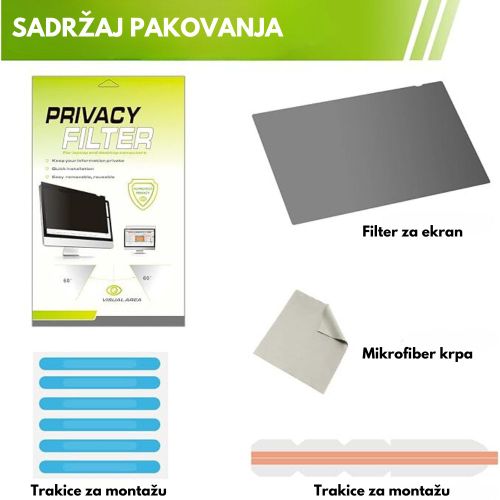 Zaštitna Folija za Ekran (Privacy Screen Filter) - 21.5 incha slika 5