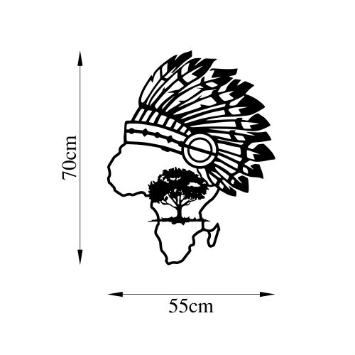 Wallity Metalna zidna dekoracija, African - 472 slika 5