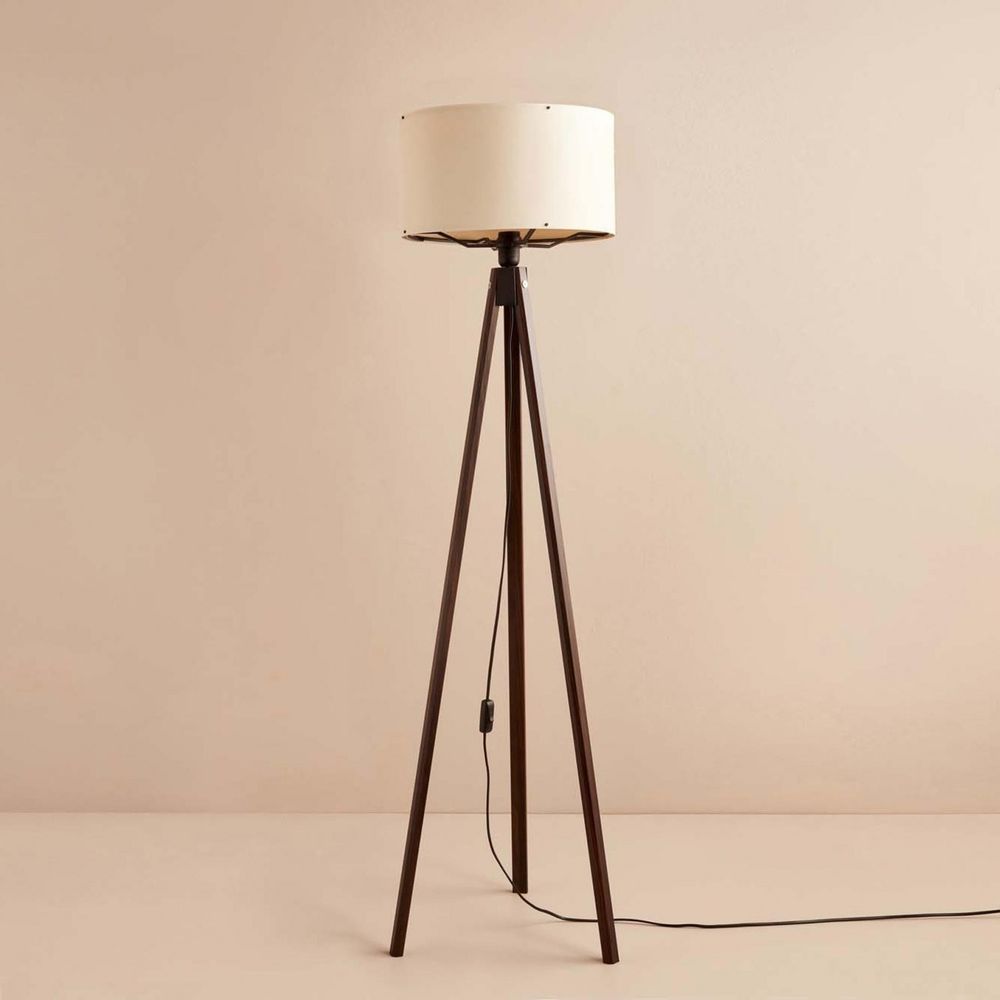 AYD-3451 Bijela i Smeđa Podna Lampa slika 1