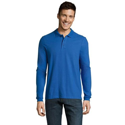 WINTER II muška polo majica sa dugim rukavima - Royal plava, XL  slika 1