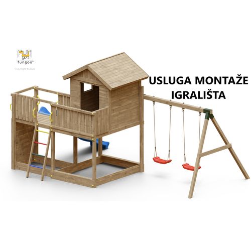 Usluga montaže za drveno dječje igralište GALAXY L slika 1