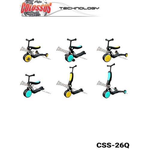 DEČIJI TROTINET, TRICIKL I GURALICA 6U1 CSS-26Q COLOSSUS slika 1