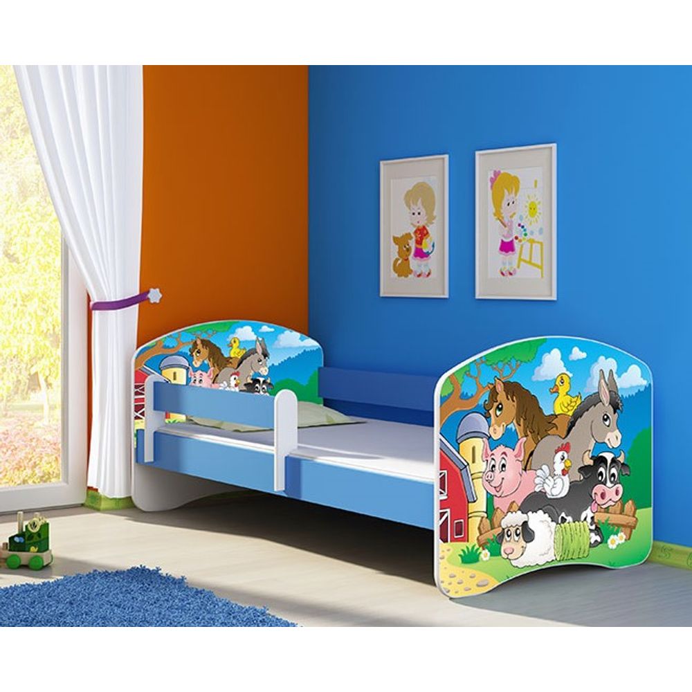 ACMA Dječiji krevet Acma II Blue - 160x80cm - Dezen 34 slika 1