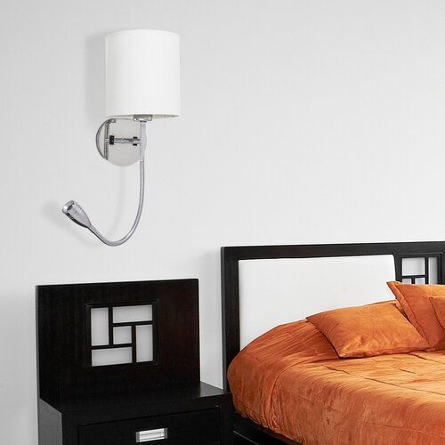 Rabalux Larkin zidna lampa sa čitačem E27 40W LED3W slika 6