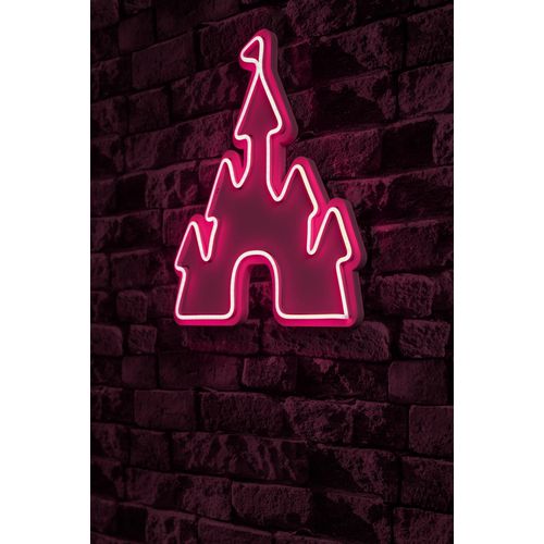 Wallity Ukrasna plastična LED rasvjeta, Castle - Pink slika 9
