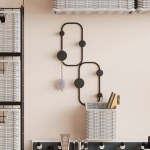 Metal wall hook Ladybug, colour: black