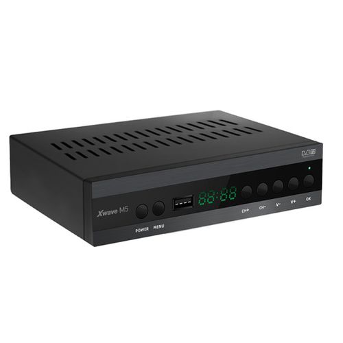 Xwave M5 DVB-T2 Set Top Box,LED,scart,HDMI,RF in-out,USB,media player,metalno kućište slika 1