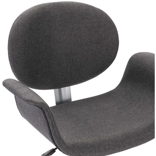 Okretna uredska stolica od tkanine siva slika 7