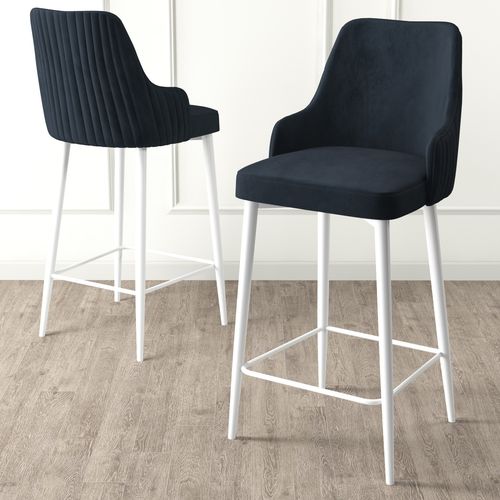 Enox - Anthracite, White Anthracite
White Bar Stool Set (2 Pieces) slika 2