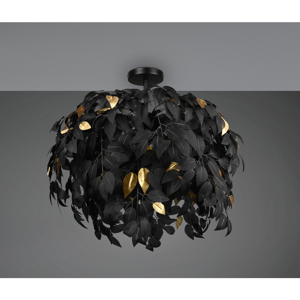 LEAVY luster BLACK MAT-GOLD 3XE14 slika 3