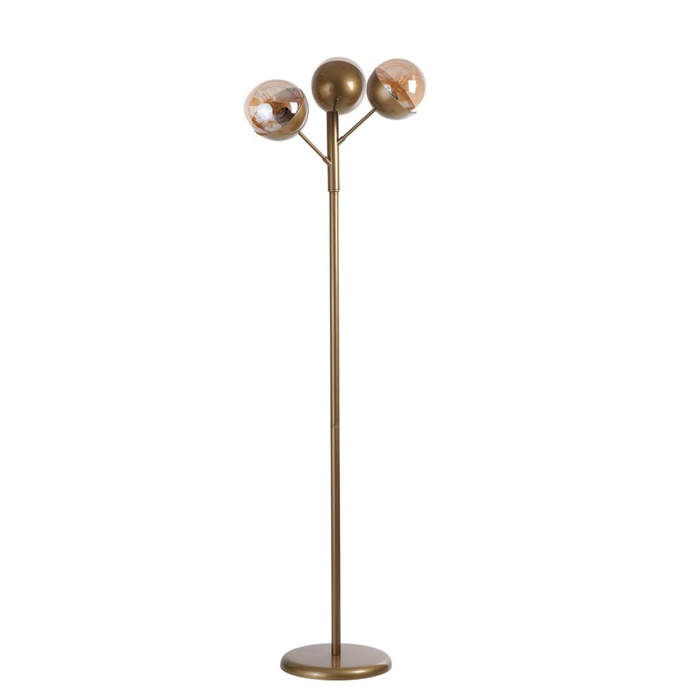 Opviq Podna lampa 319, med, crna slika 2