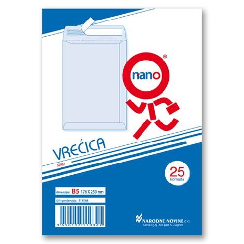 Vrećice 176x250 mm B5-N strip, natron, 25/1 slika 2