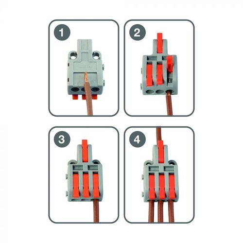 Commel Brza klema 1-3 0,2-2,5(4) mm2, 9 komada slika 2