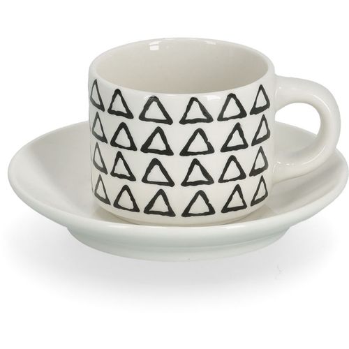 Zeller Set za espresso, 8 kom, keramika, crno/bijelo, 6 x 4,8 cm slika 3