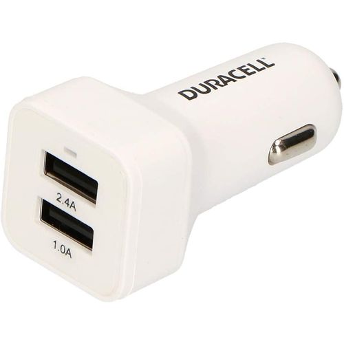 Duracell Autopunjač – Uni 2xUSB – 1A+2.4A - White slika 2