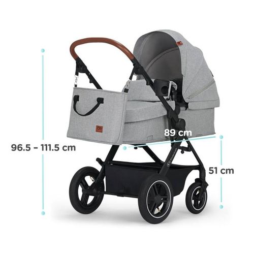 Kinderkraft Kolica B-Tour (Mink) Light Grey 3U1 slika 11