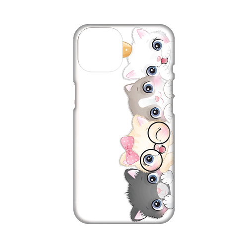 Torbica Silikonska Print Skin za iPhone 14 6.1 Cats slika 1