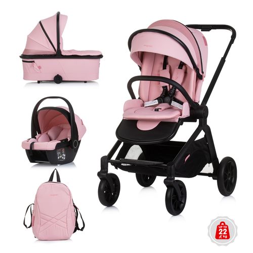 Chipolino dječja kolica 3u1 "Magnum" Pink Marshmellow slika 2