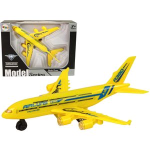 Putnički avion sa svjetlosnim efektima žuti