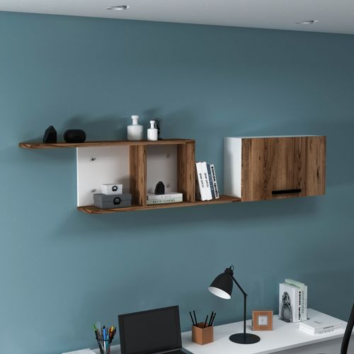 Newra - Light Walnut, White Light Walnut
White Wall Shelf slika 2