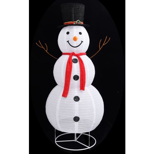 Ukrasni božićni snjegović s LED svjetlom luksuzna tkanina 180cm slika 4