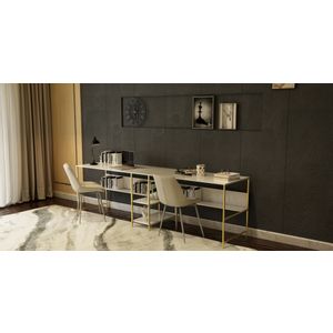 L400 - White, Gold White
Gold Study Desk