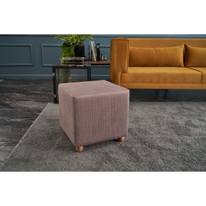 Helen Puf Kare Multicolor Pouffe