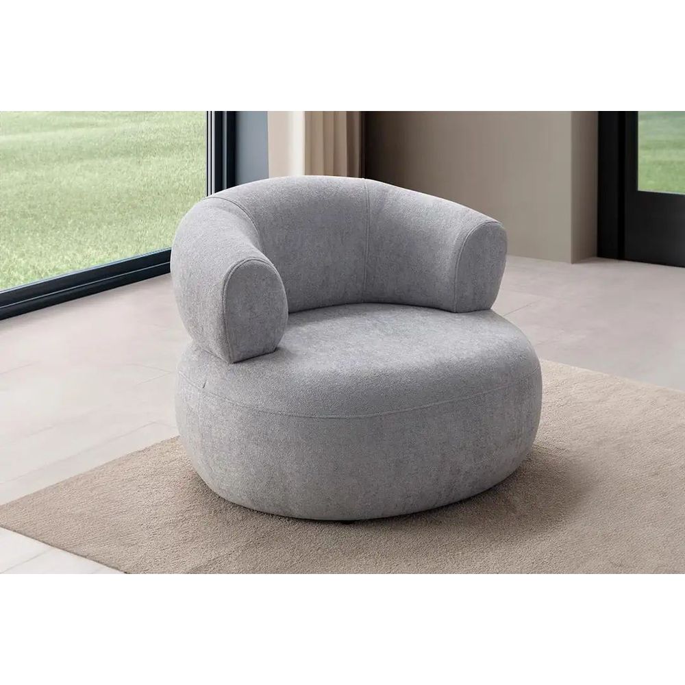 Wing Chair Roma - Siva slika 1