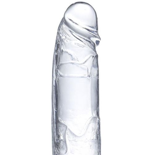 Glazed realistični prozirni dildo s testisima 18cm ili 22cm slika 23