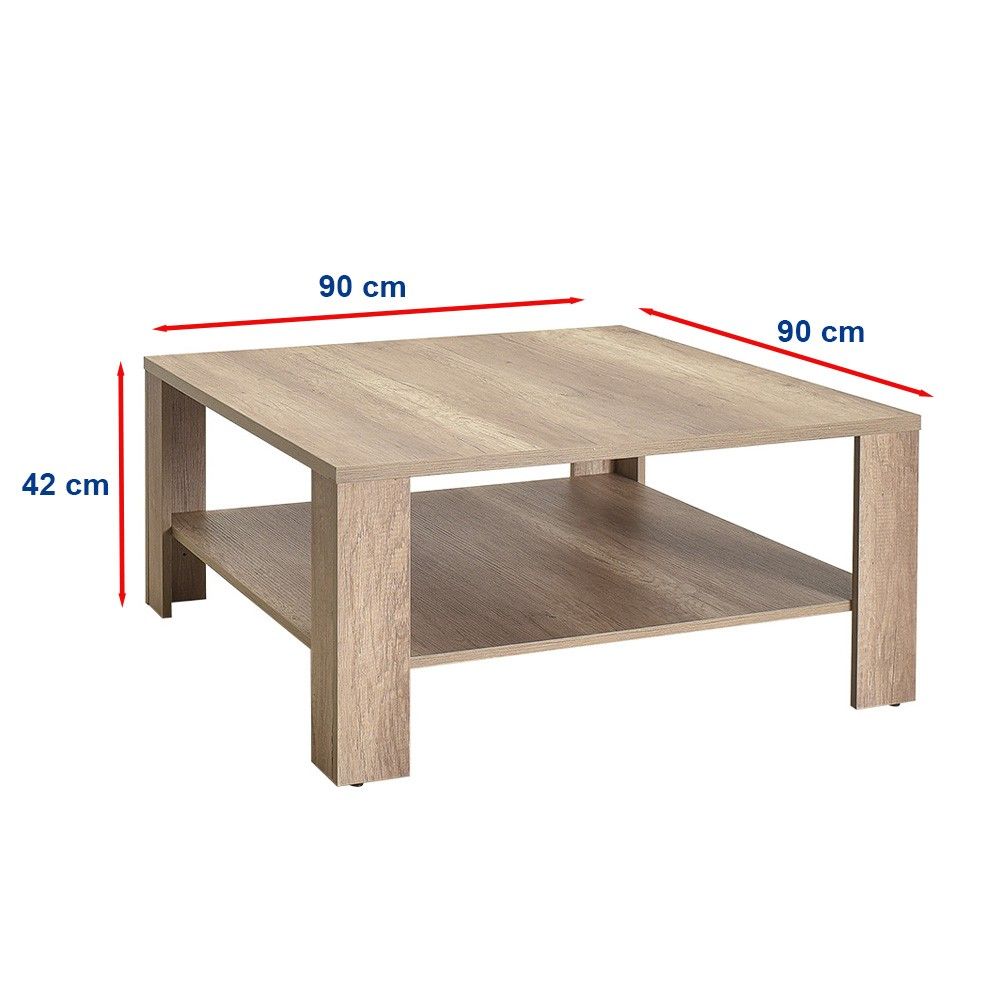 Kafa sto Shp-690-Tt-1 u svijetlom orahu slika 6