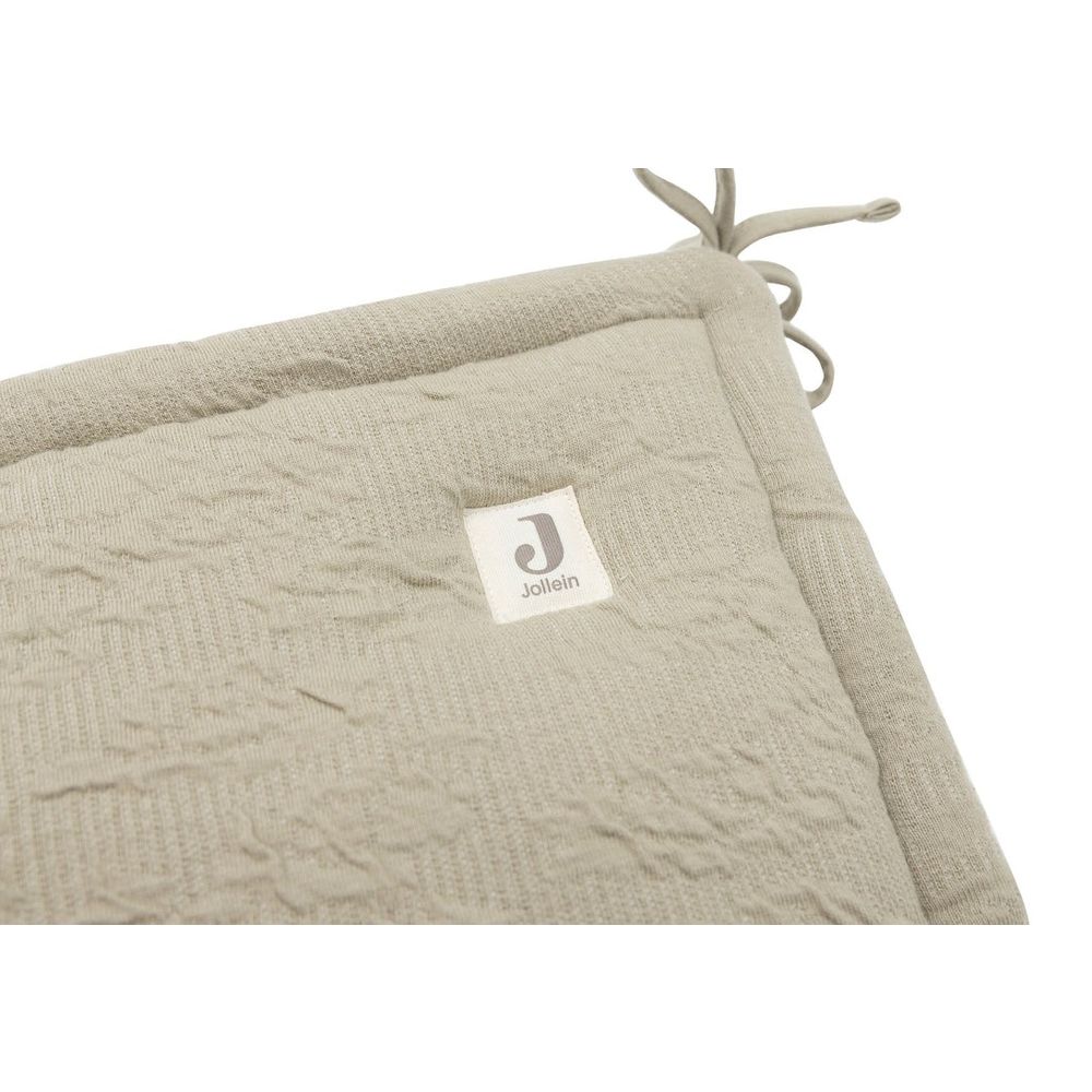 Jollein Ogradica za krevetić Soft Waves 180x30cm, Olive Green slika 4