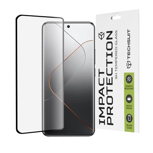 Techsuit – 111D Full Cover / Full Glue Glass / 3D Curved Screen za Xiaomi 14 Pro – crno slika 1