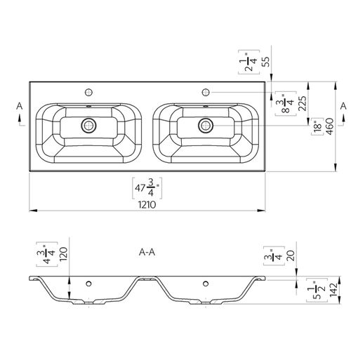 Umivaonik WB0001-121 Dupli slika 2