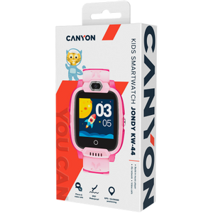 Pametni sat CANYON Jondy KW-44, Kids smartwatch, 1.44''IPS , Nano SIM card, GPS, rozi - korišten uređaj