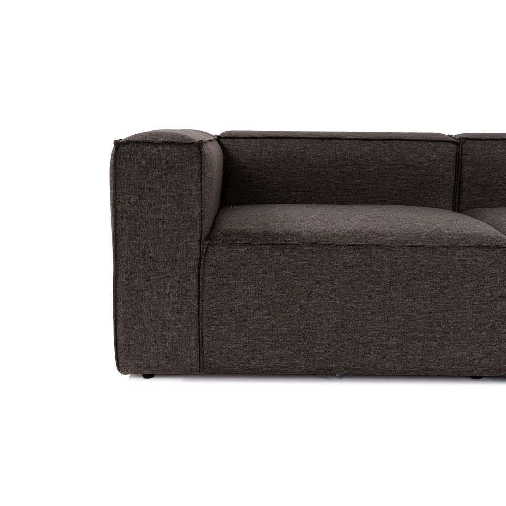 Fora - Ugao Sofa u Tamno Smeđoj Boji slika 9