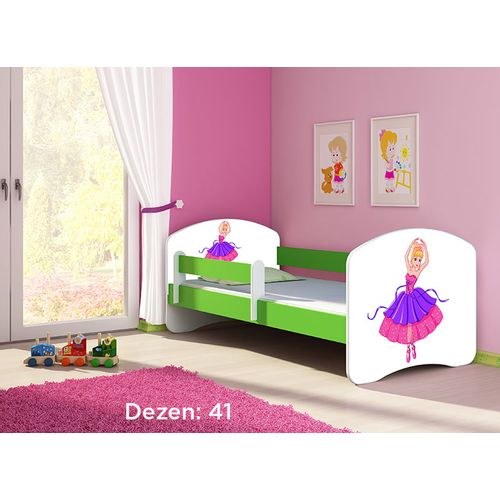 Deciji krevet ACMA II 140x70 + dusek 6 cm GREEN41 slika 1