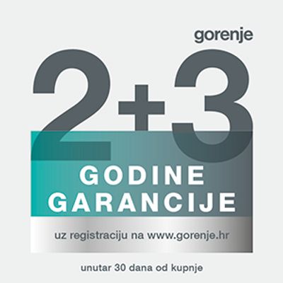 Novost: Gorenje 2+3 godine garancije