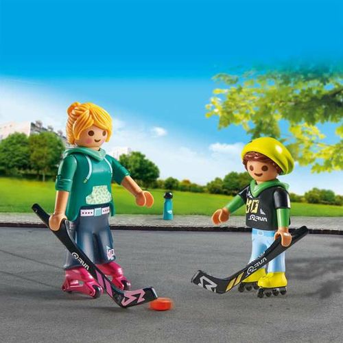 Playset Playmobil 71209 - Hokejaš Duo sa 13 Dijelova slika 2