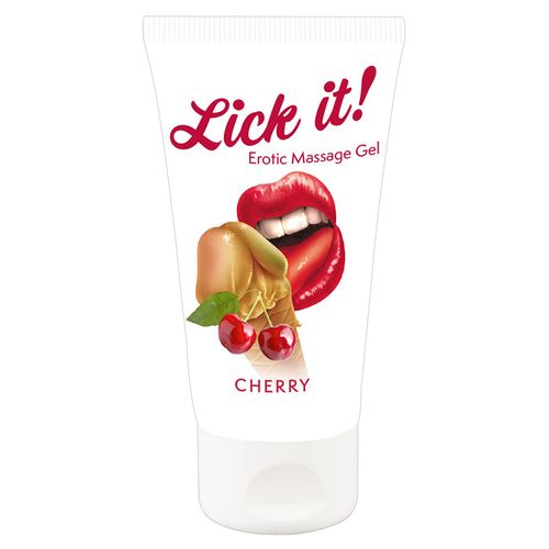 Gel za masažu sa ukusom trešnje Lick it Cherry slika 1